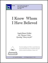 I Know Whom I Have Believed SAB choral sheet music cover